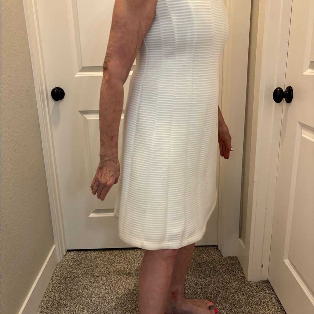 Calvin Klein Textured White Dress - Picture 6 of 13